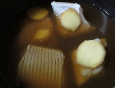 かすべの生姜煮　調理