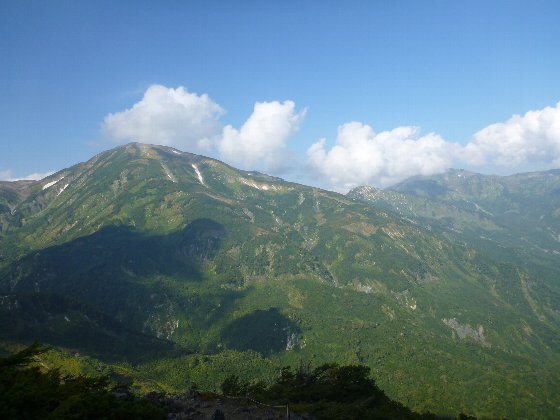 雪倉岳と朝日岳
