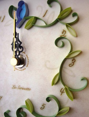 La Serinette　Gift clock Green(ｱｯﾌﾟ)