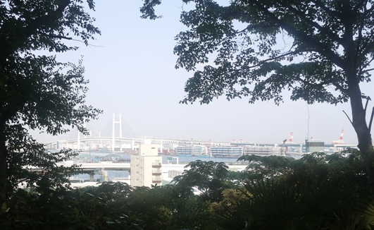 横浜山下公園　海景色